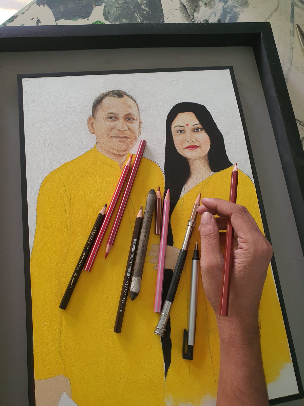 WhatsApp Image 2026-01-24 at 12.02.02 AM (1) Color Painting Portrait - Image 1