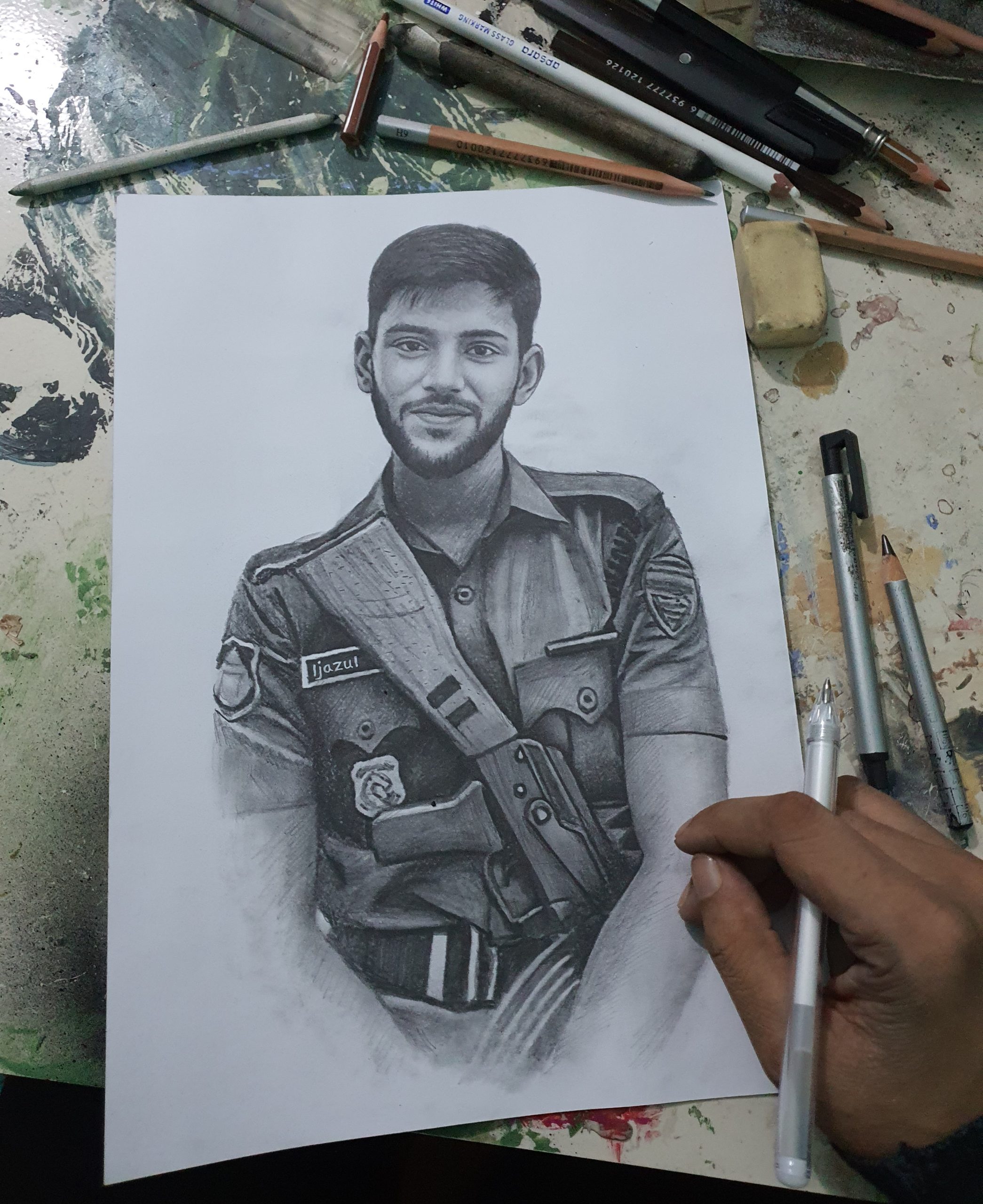 20240103_004422 Pencil Sketch - Image 1