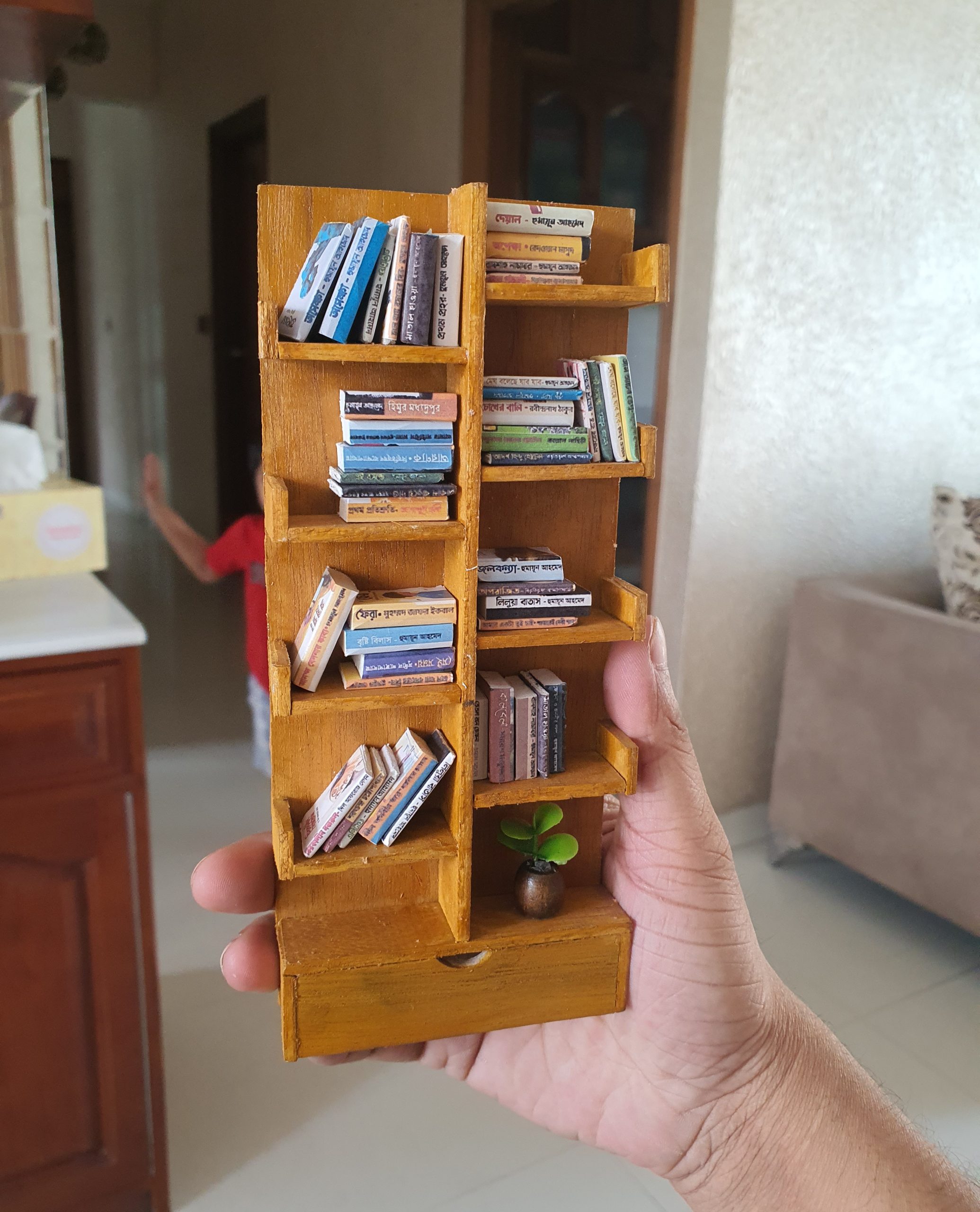 20250312_154839 Wooden Bookshelf - Image 1