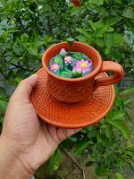 মাটির কাপে পদ্মপুকুর